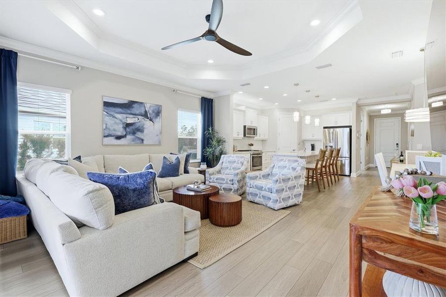 Furnished interior view inside a new home in , Venice (Image 11). Furnished interior view inside a new home in , Venice (Image 11).