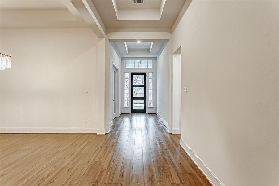 An alternate view of the gorgeous front foyer.