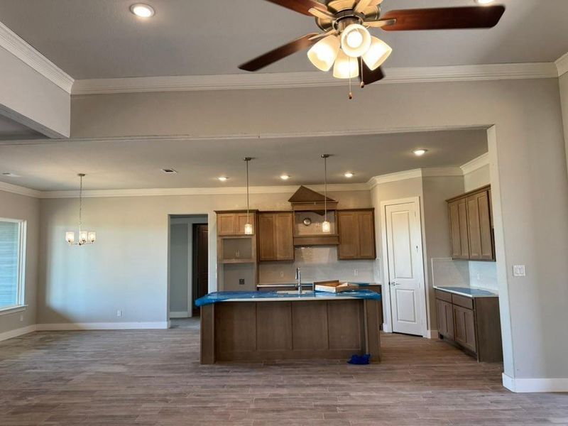 Furnished interior view inside a new home in Rocky Top, Krum (Image 7).