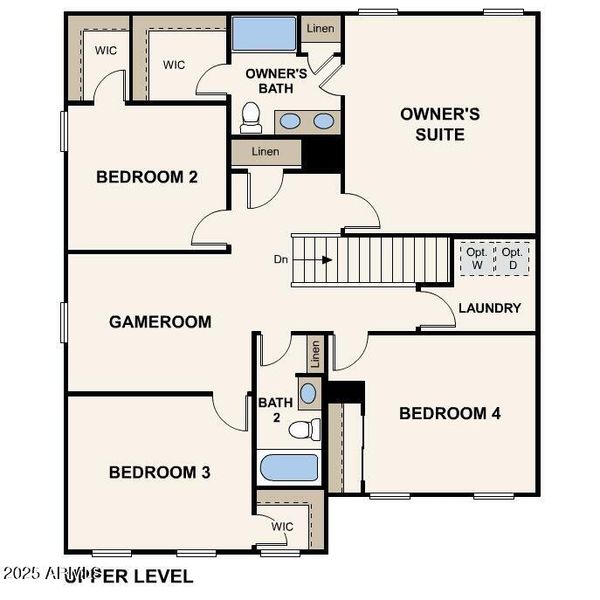 Troon Upper Level Floor Plan