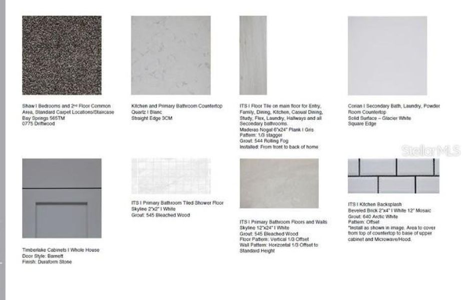 Sample of building materials used in homes in Center Lake Ranch Community Group Page, St. Cloud (Image 29).