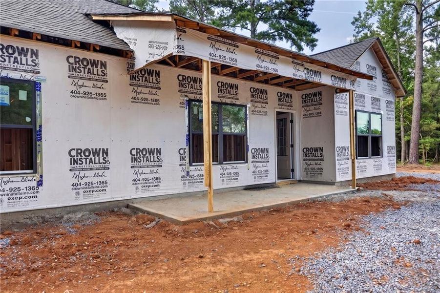 In-progress construction of a new home in , Cedartown, GA (Image 29).