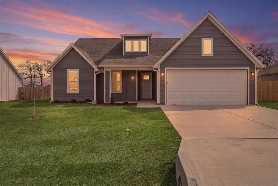 Front exterior of a new home in , Tolar, TX, highlighting curb appeal (Image 1). Front exterior of a new home in , Tolar, TX, highlighting curb appeal (Image 1).