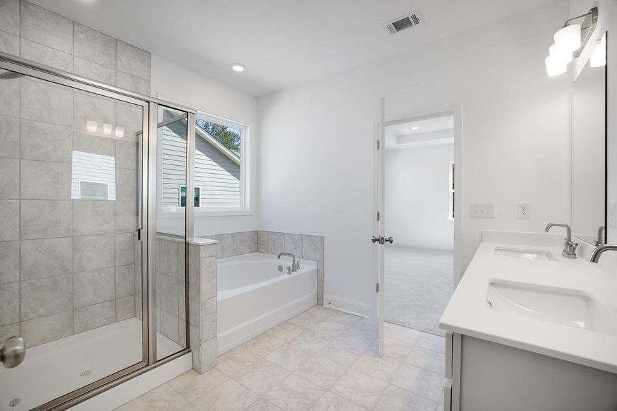 Furnished interior view inside a new home in Bailey Fence, Dacula (Image 13).