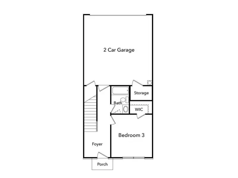 2D floor plan layout of this home in Magnolia Grove, Mableton, GA (Image 3).
