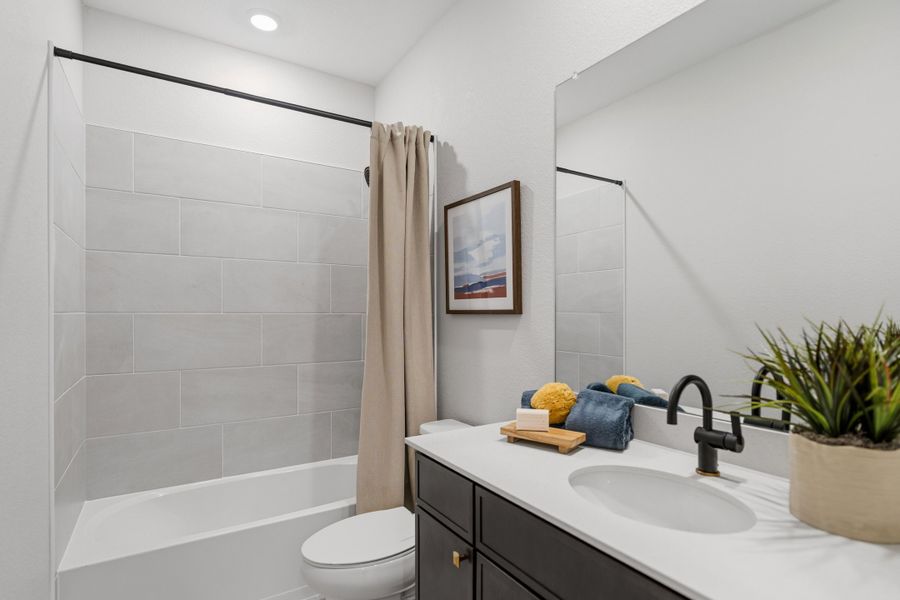 Representative furnished interior of a home built from the 4006 by Risewell Homes in Mead Crossing, Mead (Image 16).