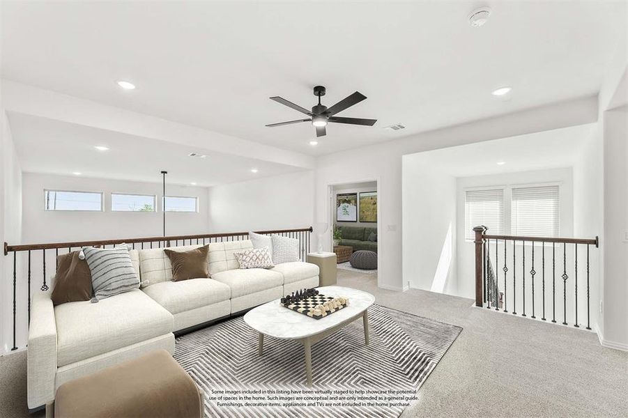 Furnished interior view inside a new home in Creekview Meadows, Celina (Image 6).