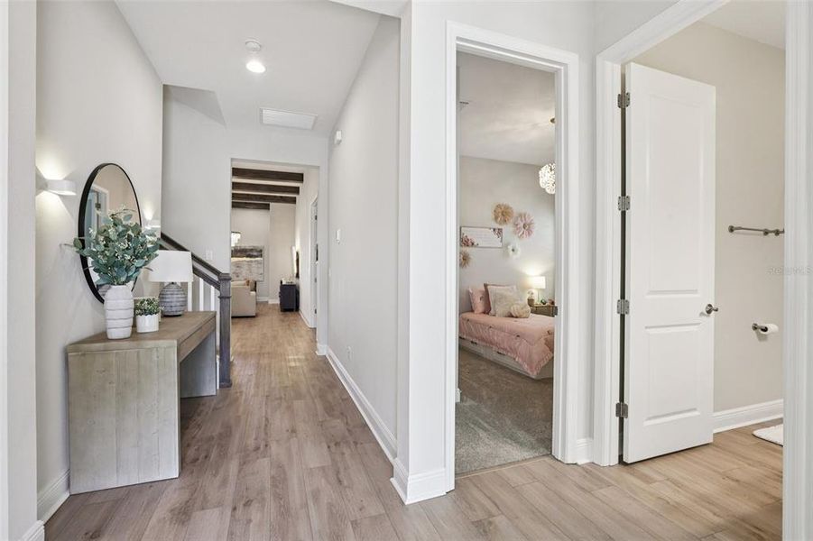 Furnished interior view inside a new home in , San Antonio (Image 51).