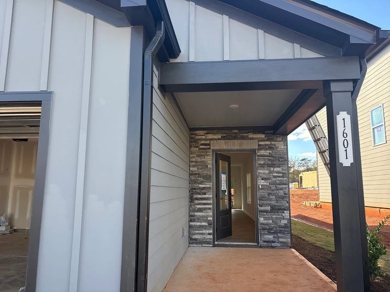 Exterior  -Tones and clean lines feel quietly inviting.