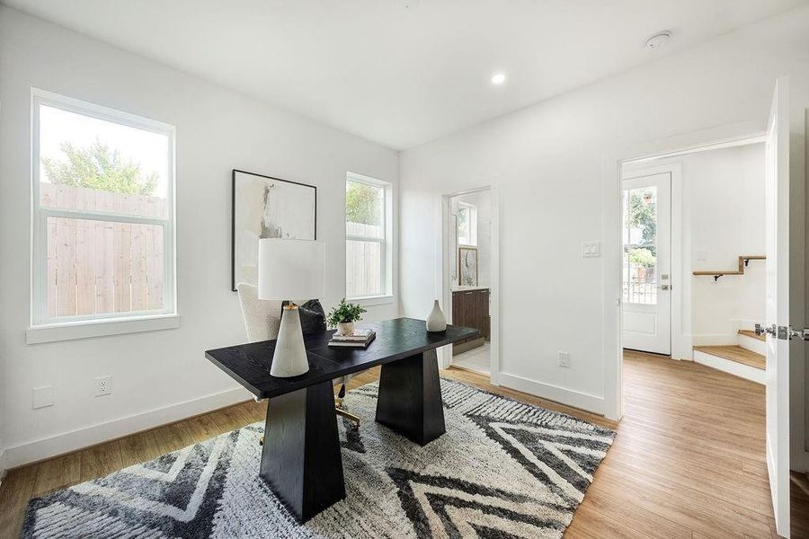 Furnished interior view inside a new home in Villas at Mary, Houston (Image 9).