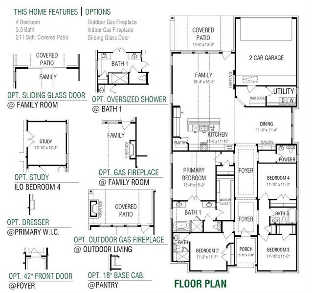 2D floor plan layout of this home in The Grove Frisco, Frisco, TX (Image 4). 2D floor plan layout of this home in The Grove Frisco, Frisco, TX (Image 4).