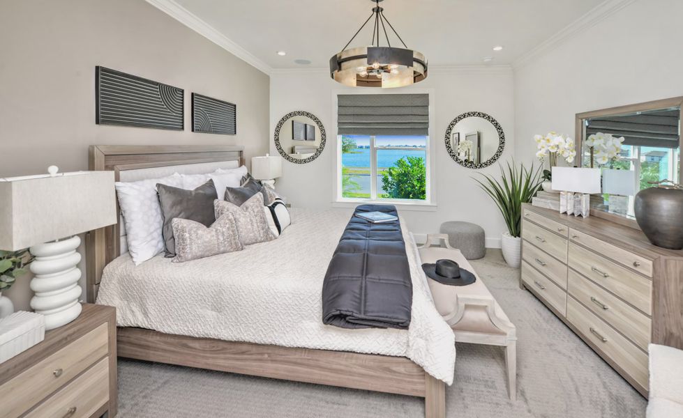 Furnished interior view inside a new home in Laureate Park, Orlando (Image 10).