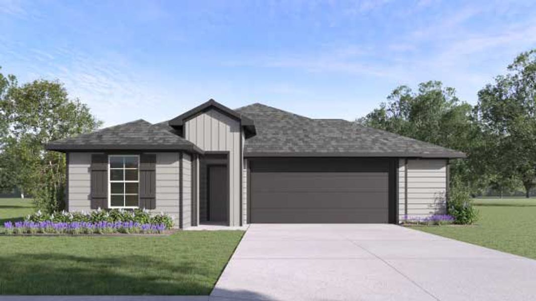 Representative exterior photo of a completed home built from the The Caden by D.R. Horton in Talavera, Kyle, TX (Image 2).