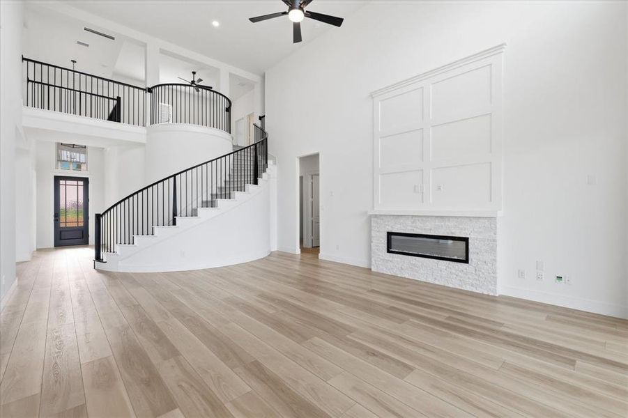 Spacious, unfurnished interior of a new home in Cambridge Estates - Harwood, Prosper (Image 28). Spacious, unfurnished interior of a new home in Cambridge Estates - Harwood, Prosper (Image 28).