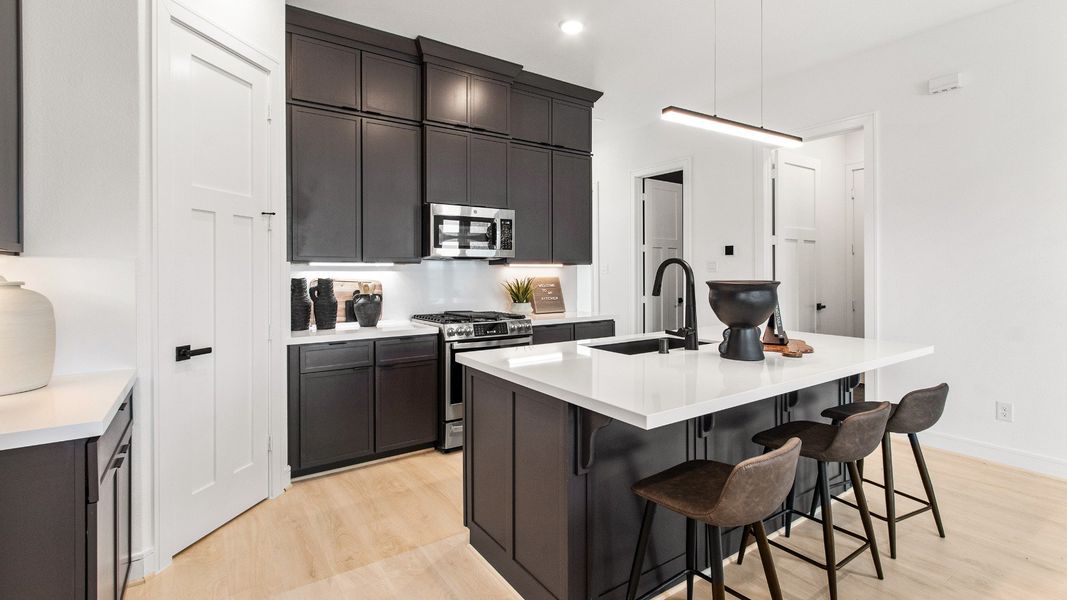 Representative furnished interior of a home built from the Alba by Brightland Homes in Bridgeland Central, Cypress (Image 8). Representative furnished interior of a home built from the Alba by Brightland Homes in Bridgeland Central, Cypress (Image 8).