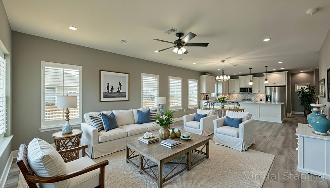 Furnished interior view inside a new home in , Bolivar Peninsula (Image 5).