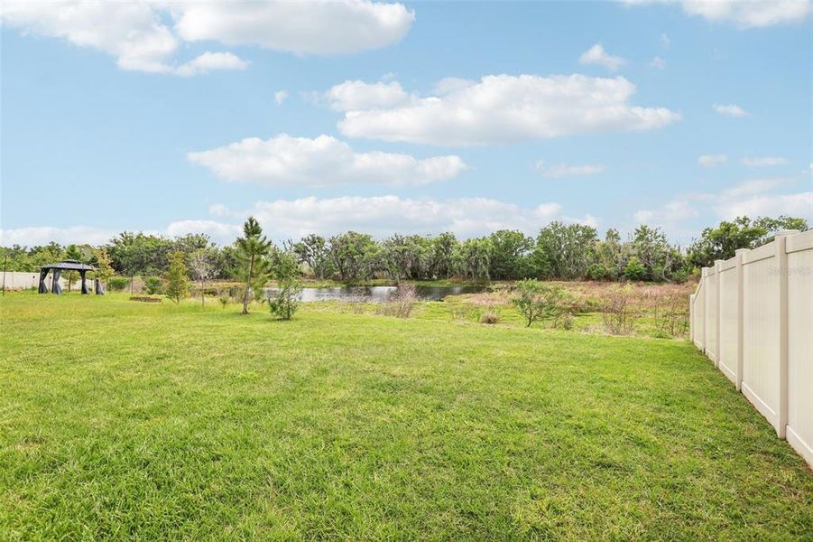 Exterior details and patio area of a home in North Park Isle, Plant City (Image 26).