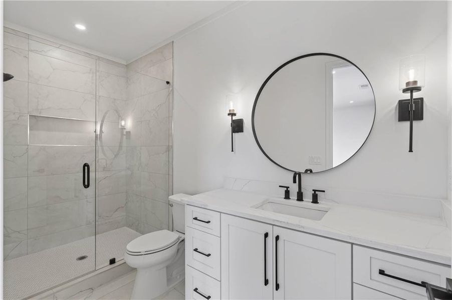 Furnished interior view inside a new home in , Marietta (Image 37).