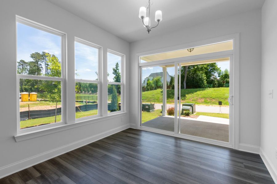 Spacious, unfurnished interior of a new home in Enclave at Traditions Townhomes, Wake Forest (Image 15).