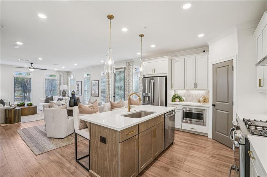 Furnished interior view inside a new home in IveyBrooke, Alpharetta (Image 8). Furnished interior view inside a new home in IveyBrooke, Alpharetta (Image 8).
