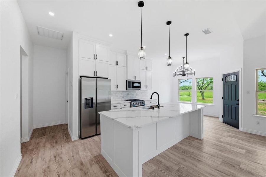 Furnished interior view inside a new home in , Corsicana (Image 8).
