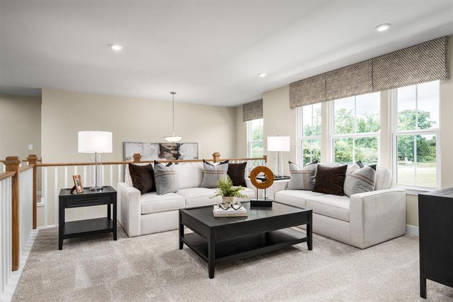 Representative furnished interior of a home built from the Corsica by Ryan Homes in Muirwood, Murfreesboro (Image 17).