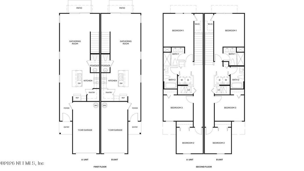 2D floor plan layout of this home in Trout River, Jacksonville, FL (Image 3).