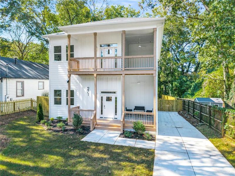 Exterior details and patio area of a home in , Atlanta (Image 24). Exterior details and patio area of a home in , Atlanta (Image 24).