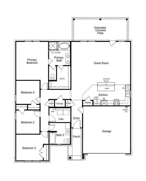 2D floor plan layout of this home in Sierra Vista at Kelly Ranch, Aledo, TX (Image 5). 2D floor plan layout of this home in Sierra Vista at Kelly Ranch, Aledo, TX (Image 5).