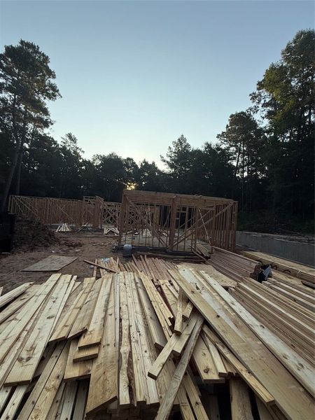 In-progress construction of a new home in , Huntsville, TX (Image 30). In-progress construction of a new home in , Huntsville, TX (Image 30).