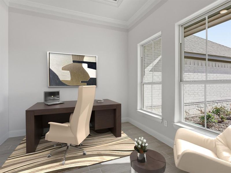 Virtually Staged: Office