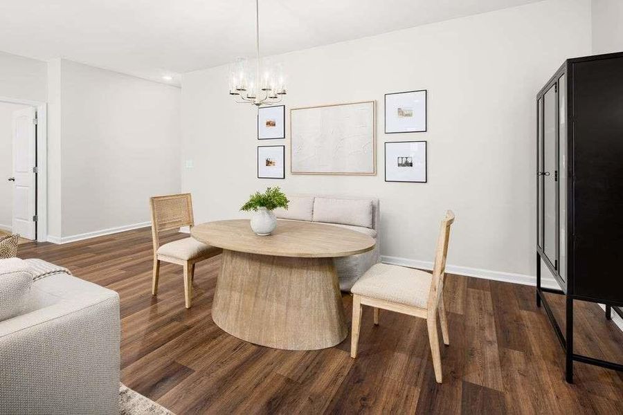 Furnished interior view inside a new home in The Woodlands Preserve, Jackson (Image 14).