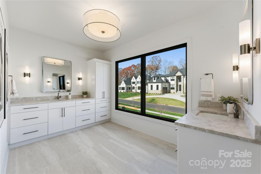 Furnished interior view inside a new home in , Matthews (Image 32).