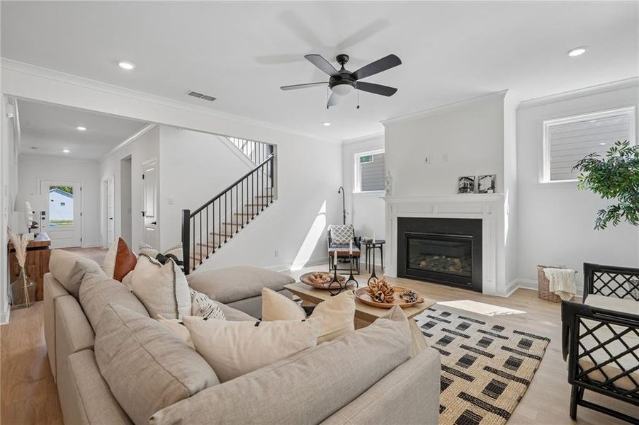Furnished interior view inside a new home in Reserve at Hickory Walk, Kennesaw (Image 14). Furnished interior view inside a new home in Reserve at Hickory Walk, Kennesaw (Image 14).