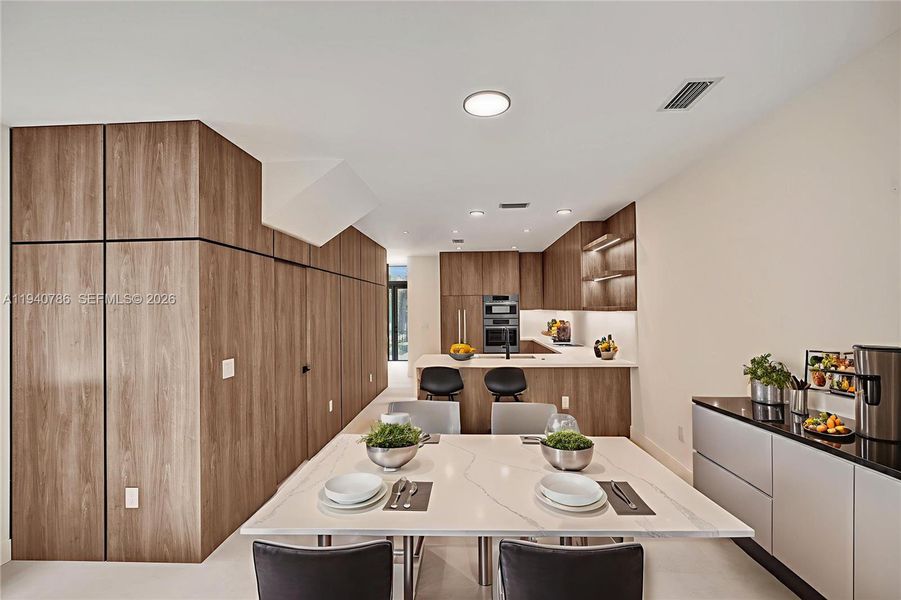 Furnished interior view inside a new home in , Miami (Image 15).