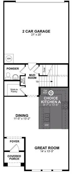 Beazer Homes Waterbend Princeton Floorplan.
