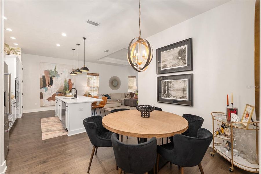 Furnished interior view inside a new home in Fairway Pointe at West End, Newberry (Image 48).