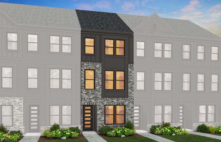 Representative exterior photo of a completed home built from the Evans by Pulte Homes in West End Heights, Charlotte, NC (Image 20).