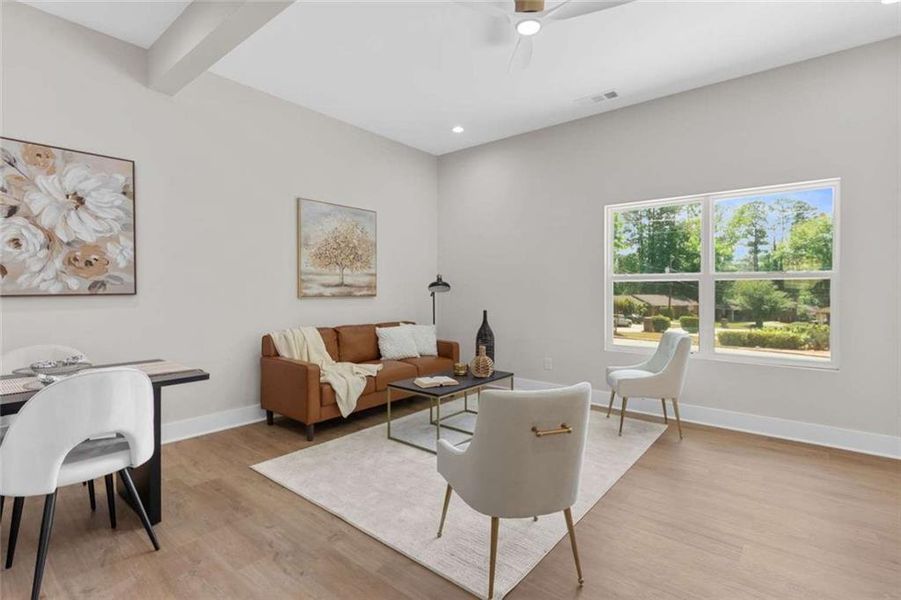 Furnished interior view inside a new home in , Atlanta (Image 7).