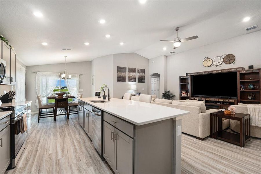 Furnished interior view inside a new home in , Zephyrhills (Image 30).