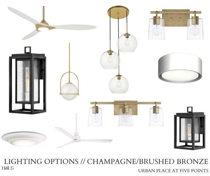 LIGHTING OPTIONS __ Champagne_Brushed Br