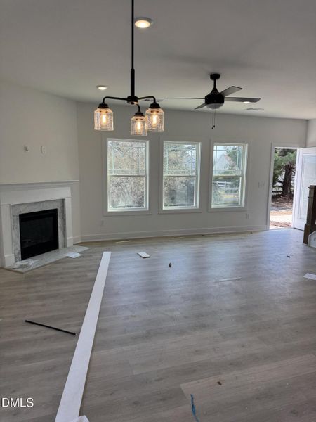 open concept living room