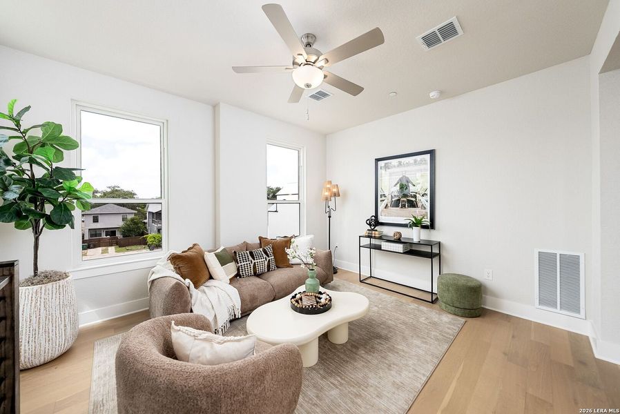 Furnished interior view inside a new home in Victoria Commons, San Antonio (Image 14).