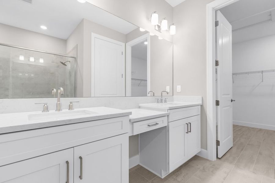 Furnished interior view inside a new home in Esplanade at Starling, Punta Gorda (Image 6).