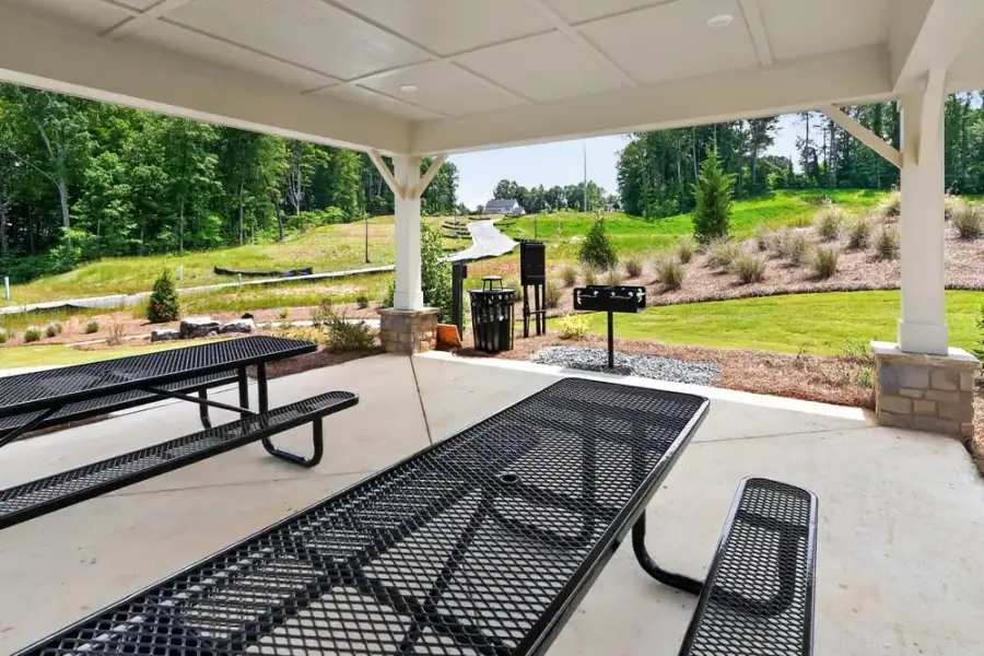 Exterior details and patio area of a home in Auburn Glen, Dacula (Image 2). Exterior details and patio area of a home in Auburn Glen, Dacula (Image 2).