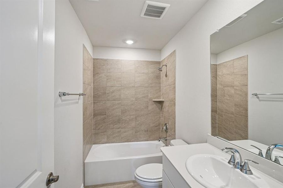 Furnished interior view inside a new home in Trails of Lavon - Spring Series, Lavon (Image 4).