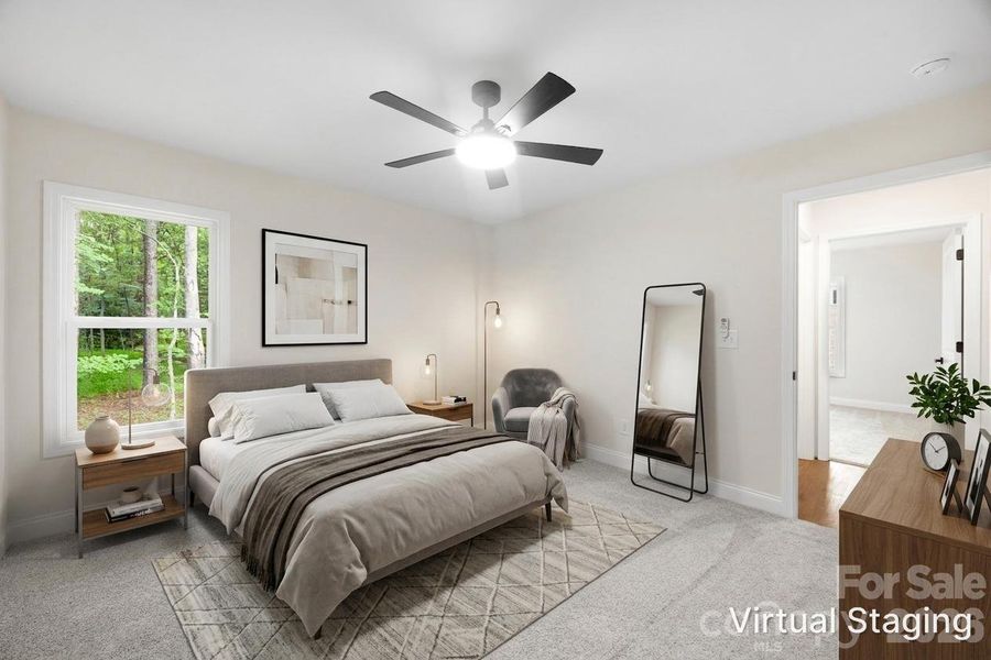 Furnished interior view inside a new home in , Albemarle (Image 10).