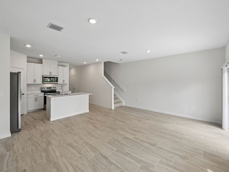 Spacious, unfurnished interior of a new home in Meritage Homes at Central Park, Port St. Lucie (Image 9). Spacious, unfurnished interior of a new home in Meritage Homes at Central Park, Port St. Lucie (Image 9).