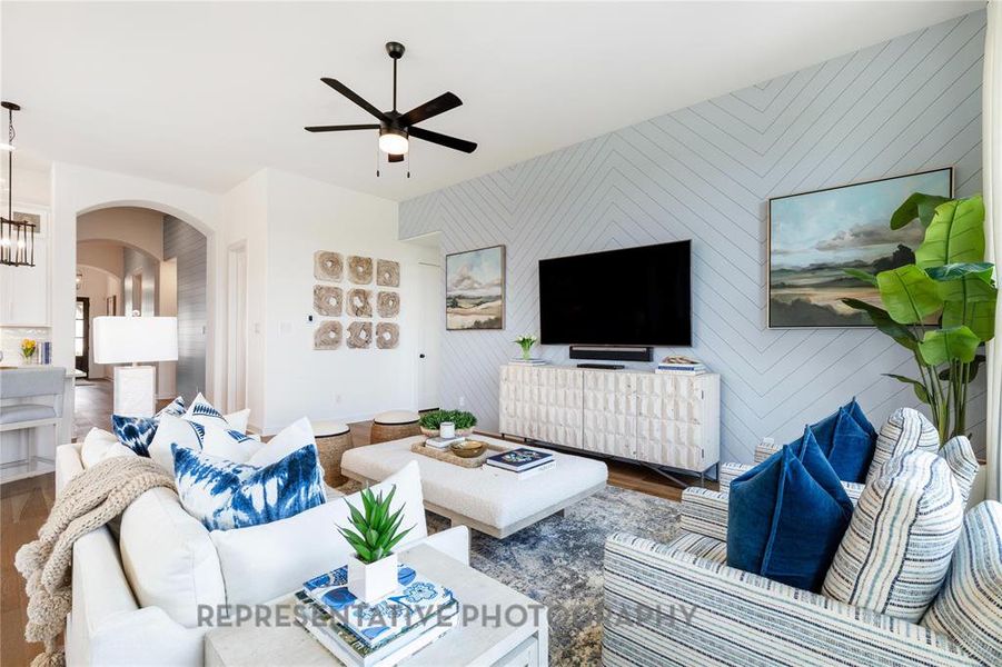 Furnished interior view inside a new home in , Haslet (Image 16). Furnished interior view inside a new home in , Haslet (Image 16).