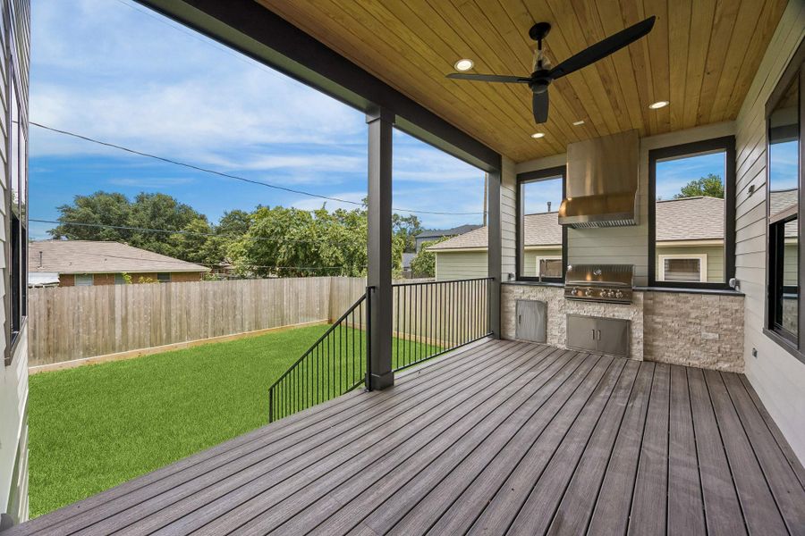 Exterior details and patio area of a home in , Houston (Image 27). Exterior details and patio area of a home in , Houston (Image 27).